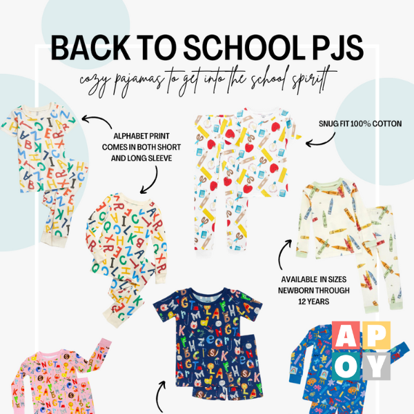 Back-to-School Pajamas: A Comfortable Start AND End to the Day