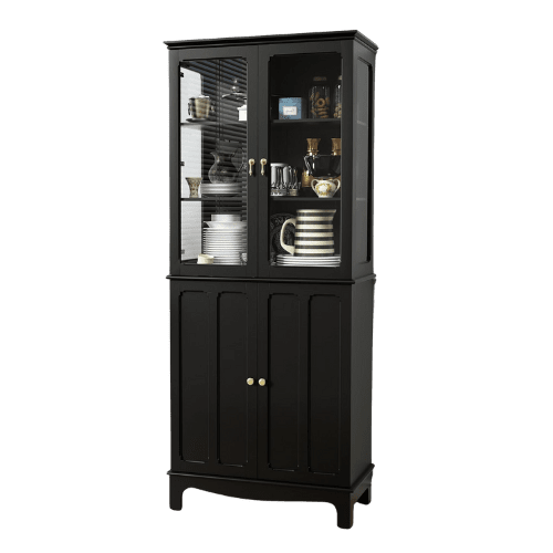 black learning cabinet