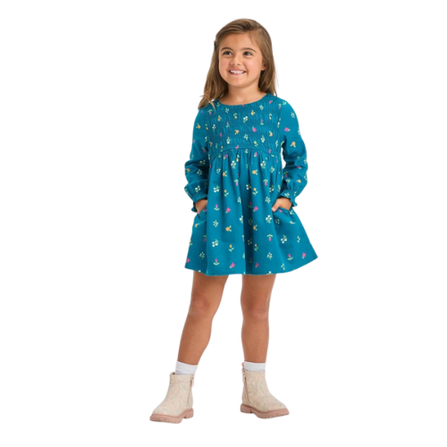 blue toddler dress