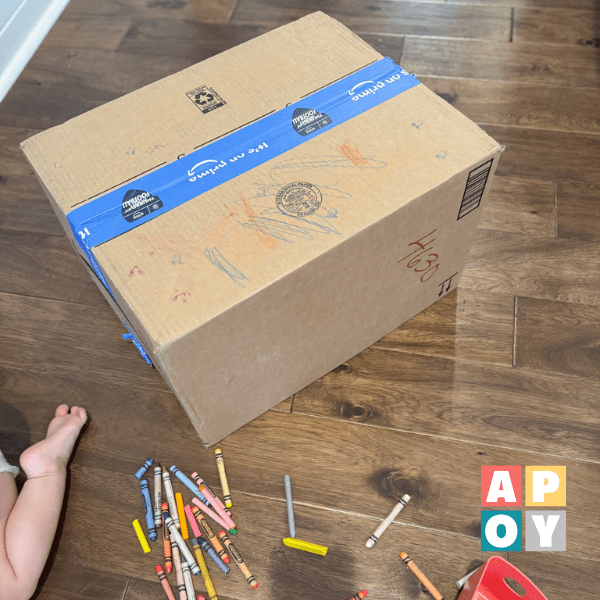 cardboard box draw