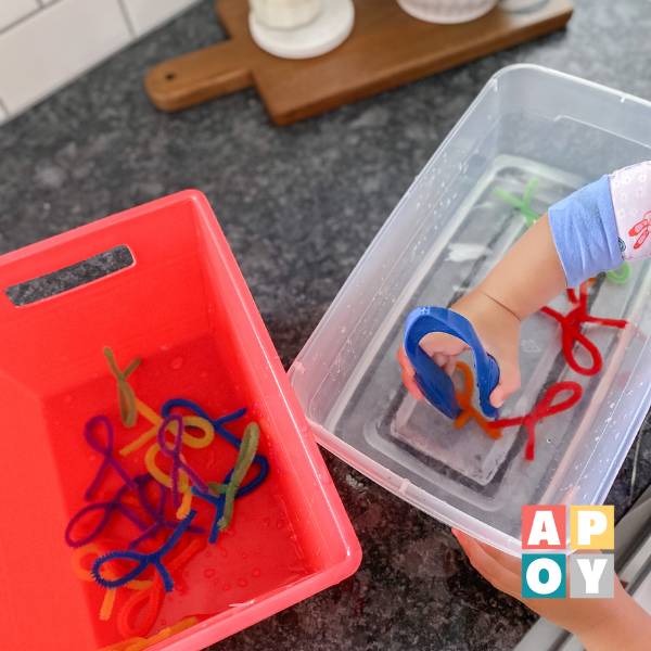 Pipe Cleaner Fishing Activity for Toddlers: Fun and Educational Water-Based Play