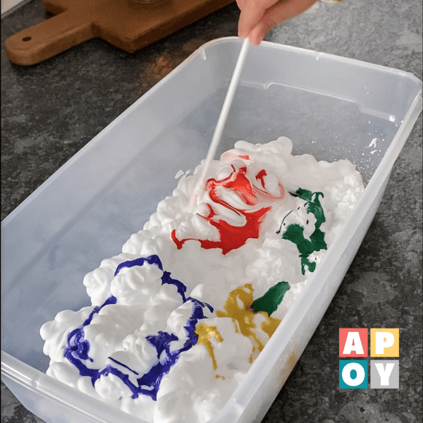 how to make homemade shaving cream paint for kids,shaving cream art,easy painting activity