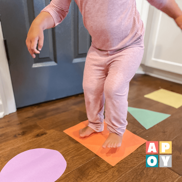 Simon Says Shape Recognition Activity: Active and engaging Learning at Home