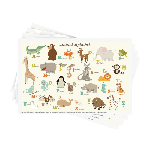 disposable animal print placemats