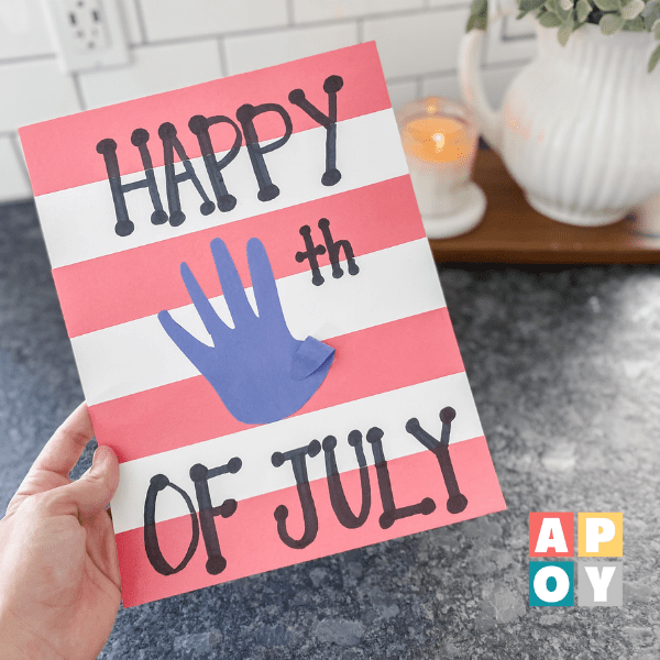 Handprint 4th of July Keepsake Craft: Proudly Celebrate Independence Day!