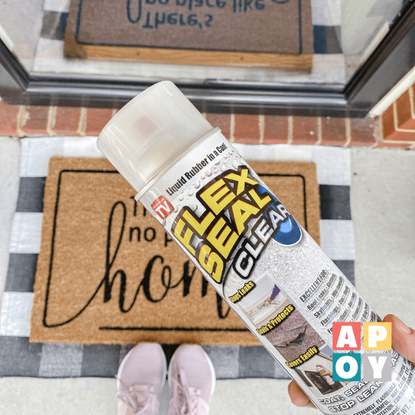 Doormat Hack: Prolonging the Life of Your Welcome Mat with Flex Seal Waterproof Spray