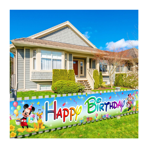 happy birthday outdoor banner