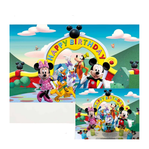 mickey mouse clubhouse backdrop