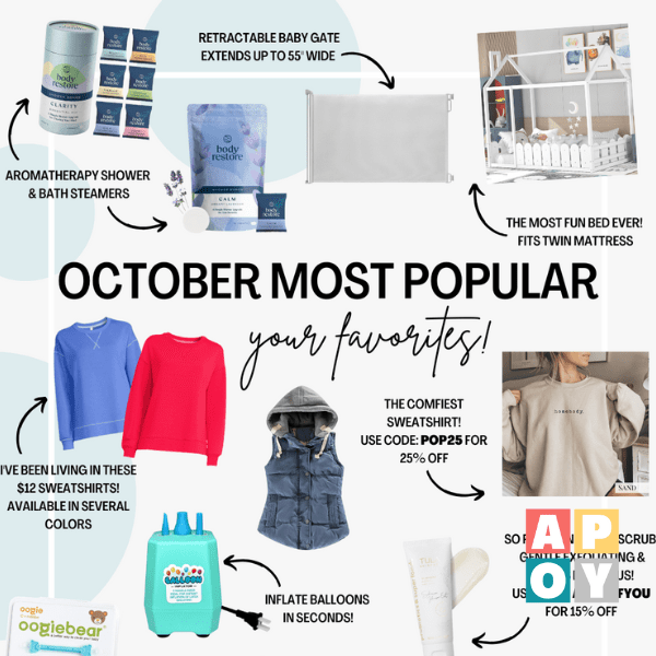 October Favorites: Must-Have Products for Moms and Toddlers