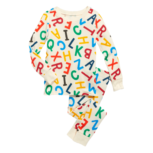 old navy letters pajamas long sleeve
