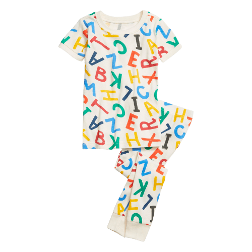 old navy letters pajamas short sleeve