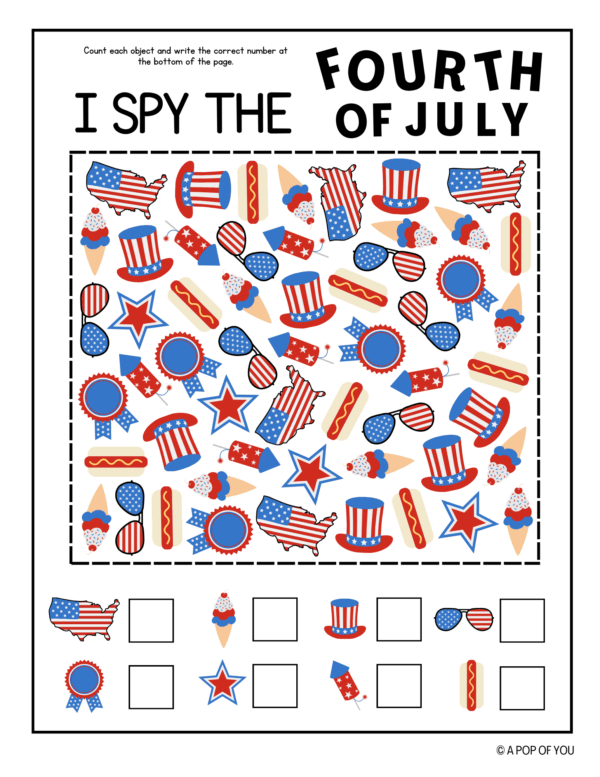 fourth of july morning bin guide ages 3+