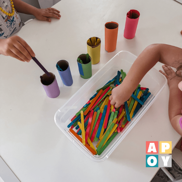 paper towel roll color sort