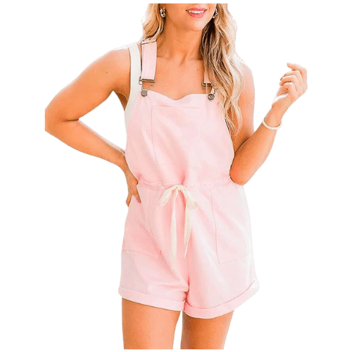 pink overalls