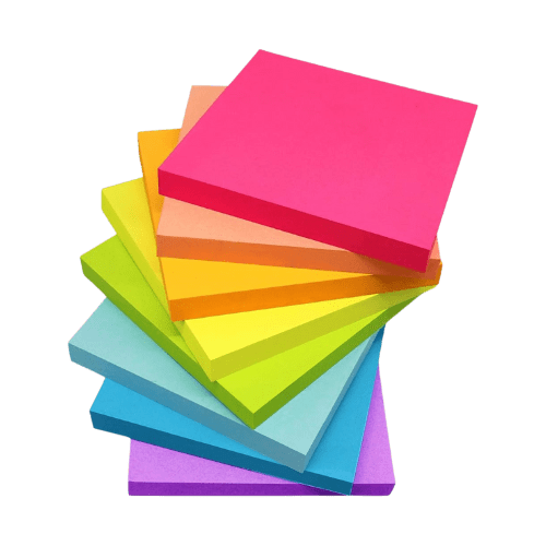 rainbow sticky notes