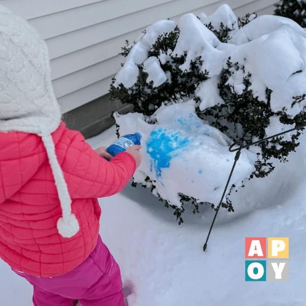 snow painting