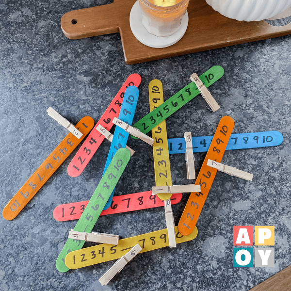 Missing Number Popsicle Stick Activity: A Fun Math Challenge for Preschoolers!