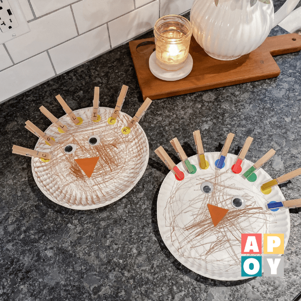 Unleash Creativity with Clothespin Turkey Feather Craft: A Fine Motor Color and Letter Learning Activity for Toddlers