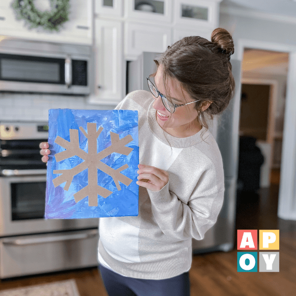 Unleashing Winter Creativity: Tape Resist Snowflake Art and Beyond