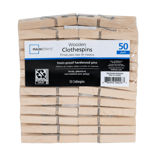 wooden clothespins 50 pack