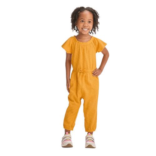 yellow toddler romper